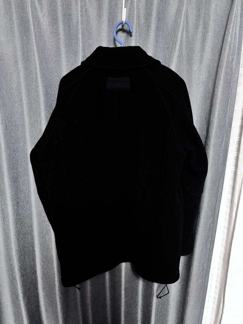 old stussy Pコート ドローコード付き ブラック 袖内リブ