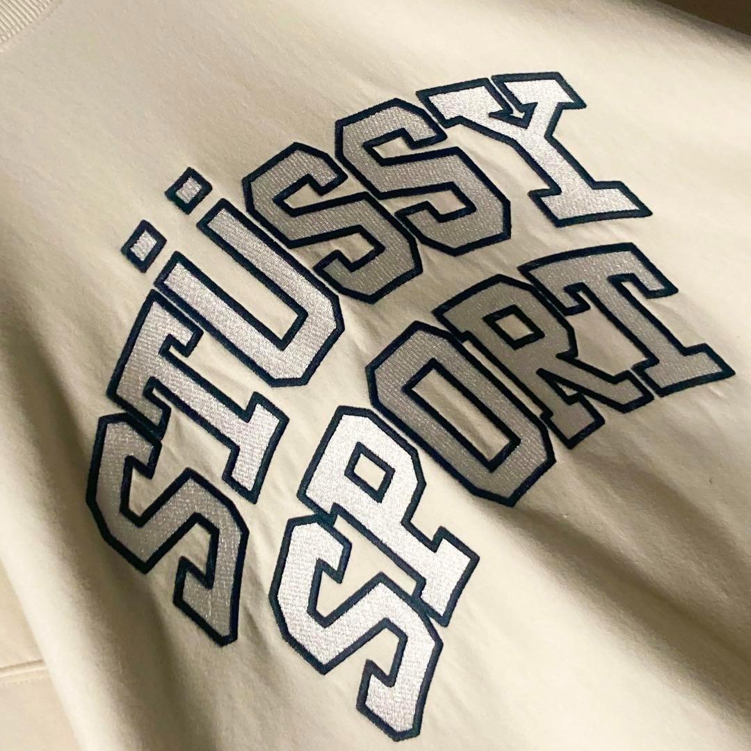 【即完売】ステューシーStussy SPORT☆刺繍アーチロゴトレーナー希少L