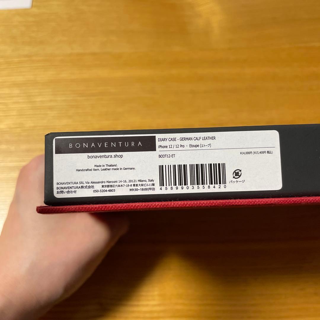 ボナベンチュラ　手帳型iPhone12/12Proケース エトープ