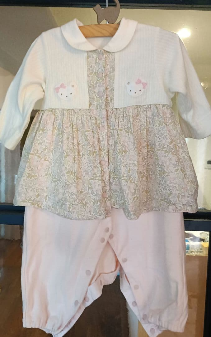 美品！70 ファミリア ロンパース カバーオール フォーマル リバティ 結婚式