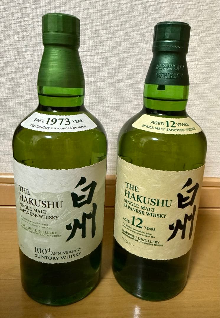 白州100周年ラベル、白州12年　セット売り