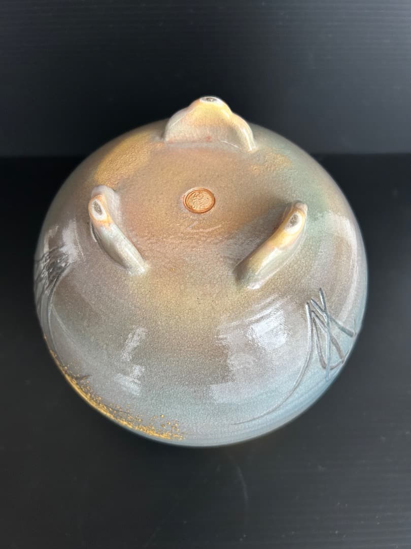 陶彩景 秋草図香炉 (十二世 坂高麗左衛門) (バービー様ご予約品 )