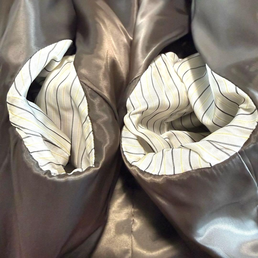 アクアスキュータム 羊革 ラムレザー ヌバック 千鳥格子 ジャケット 激レア L