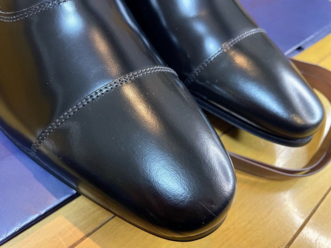 新品リーガルストレートチップスクラッチタフレザービジネスシューズ26.5