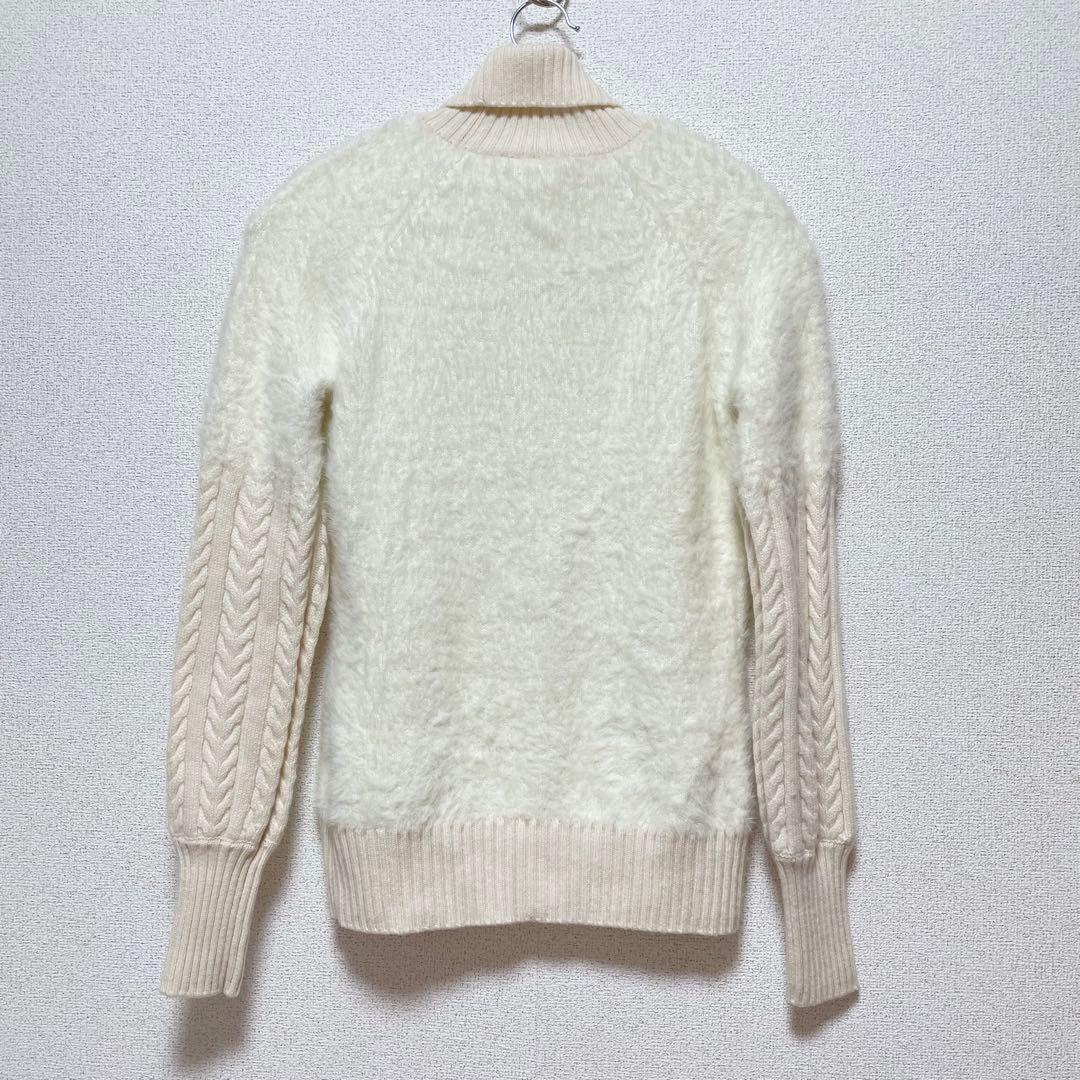 美品 ♡デサントゴルフ　リュクス　タートルネックニット　シャギー　クリスタル