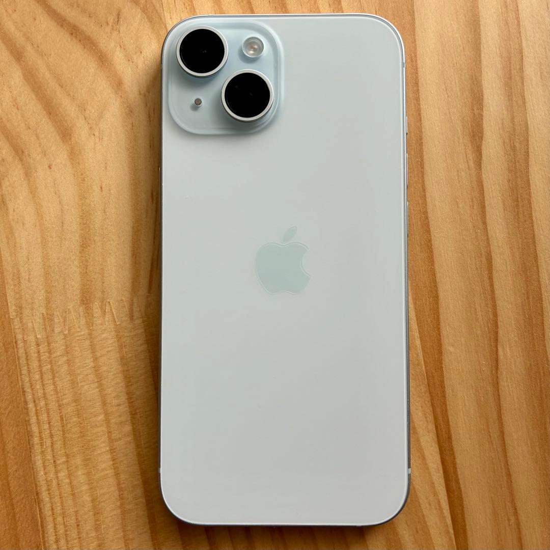 iPhone 15 ブルー 256GB 箱・ケーブル付 美品