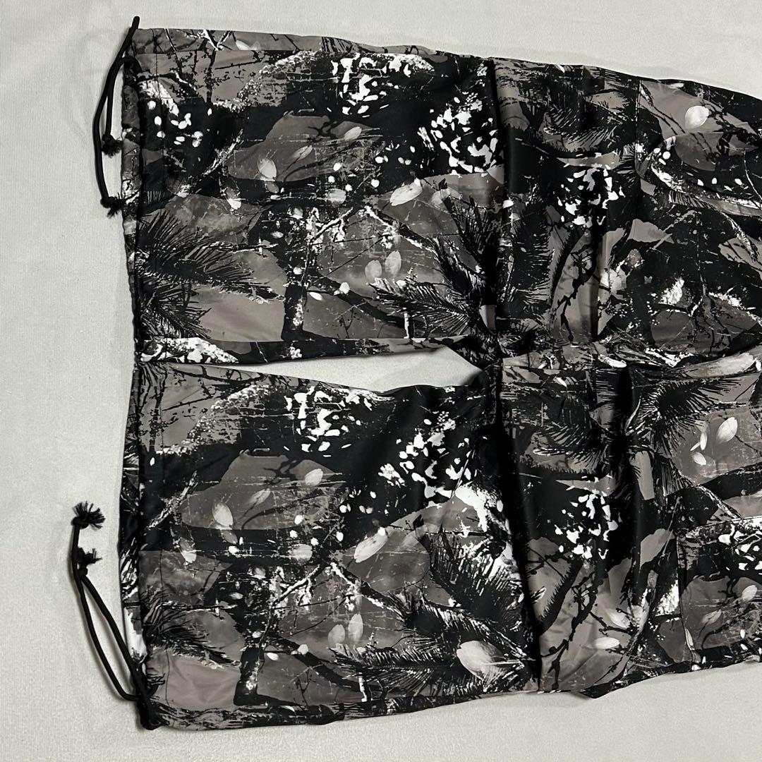 Unknown ブラック リアルツリー ナイロン パラシュート カーゴパンツ