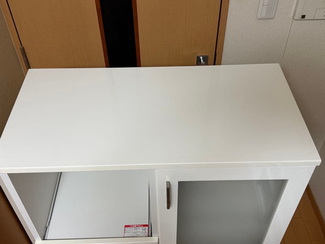 ニトリ ホワイト キッチン収納 引き出し付き