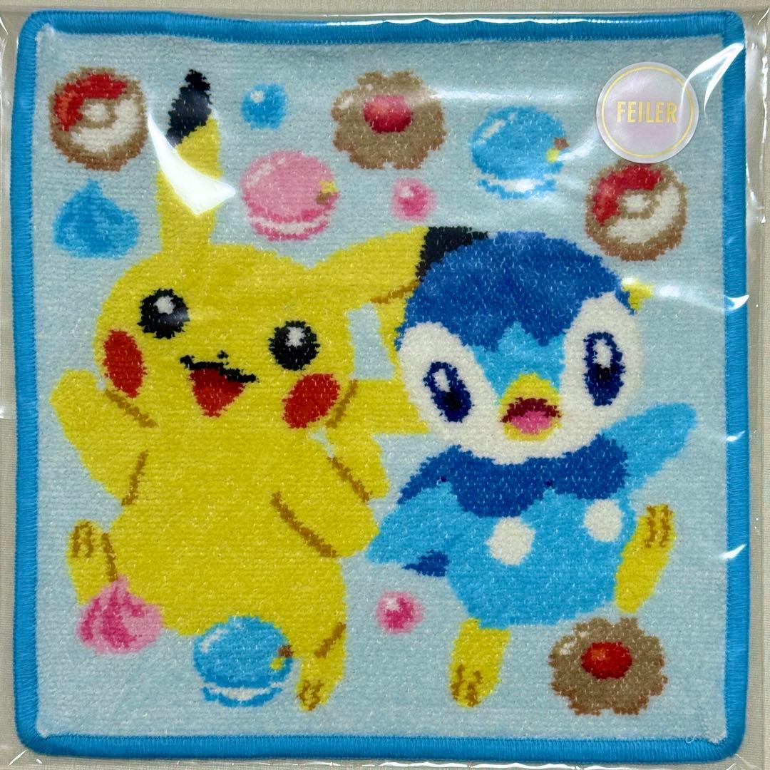フェイラー ポケモン ハンカチ ピカチュウ　イーブイ　ポッチャマ　コダックセット