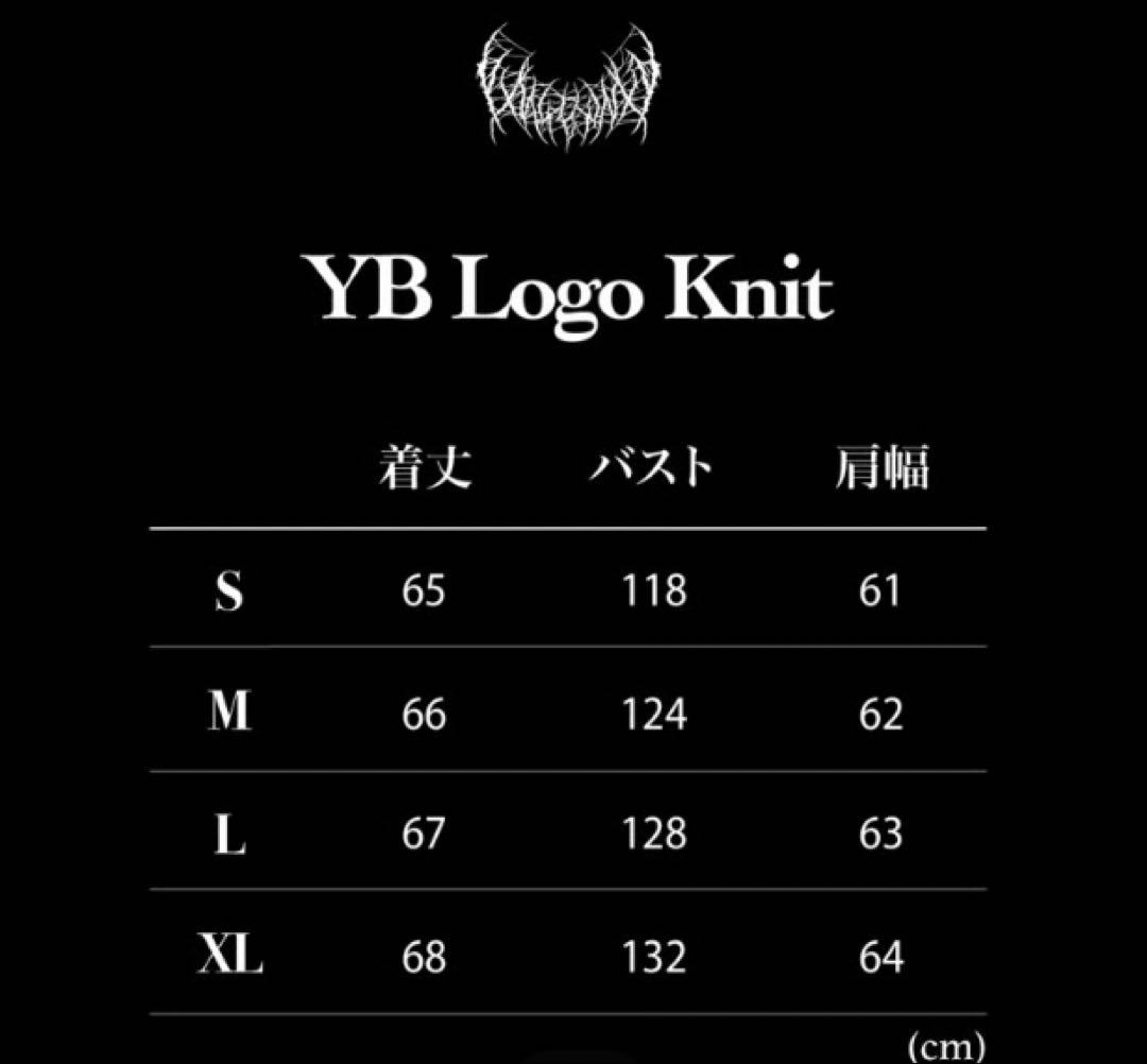 YB Logo Knit White YXNGBRATZ Lサイズ