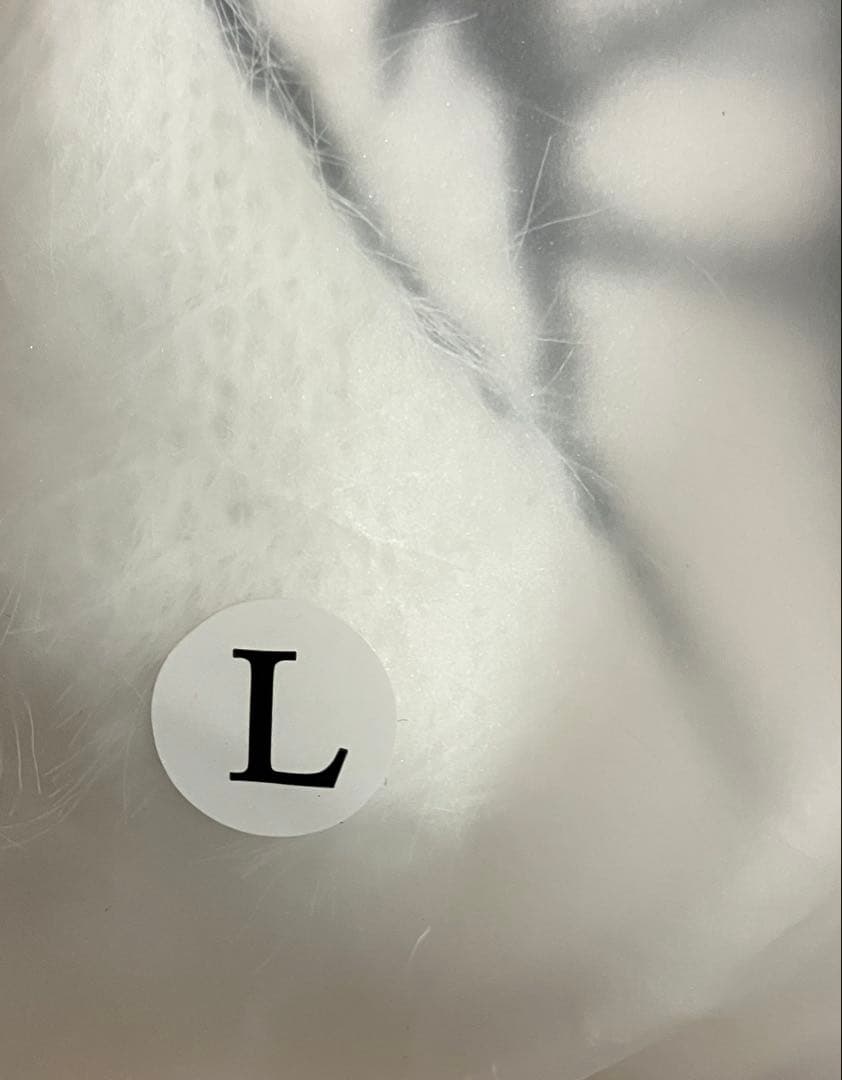 YB Logo Knit White YXNGBRATZ Lサイズ