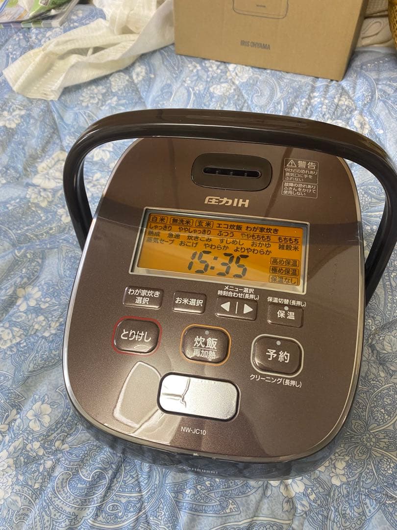 圧力IH炊飯器 NW-JC10 ブラウン 2020年製