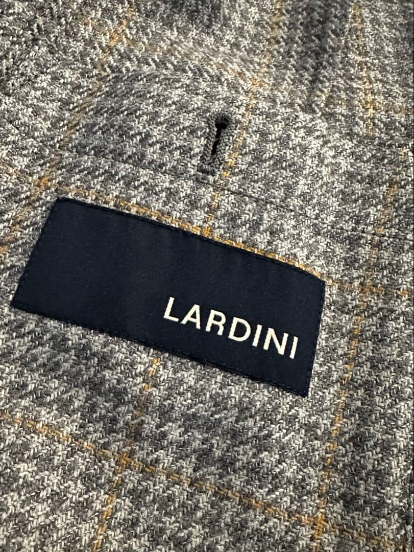 【美品】LARDINI ラルディーニ テーラードジャケット グレー 46
