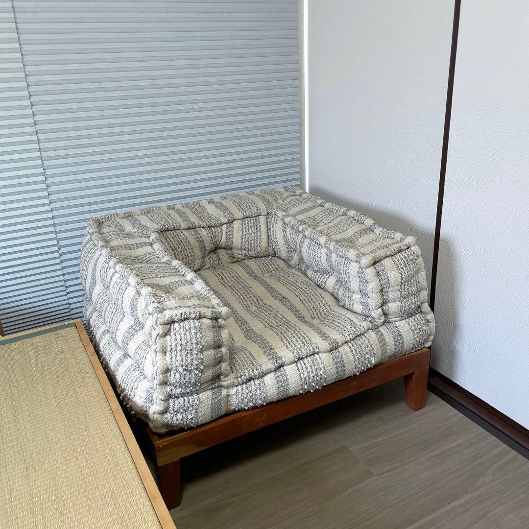 adepeche/アデペシュ ブロックマルチ ソファ ユーアーム+ウッドベース