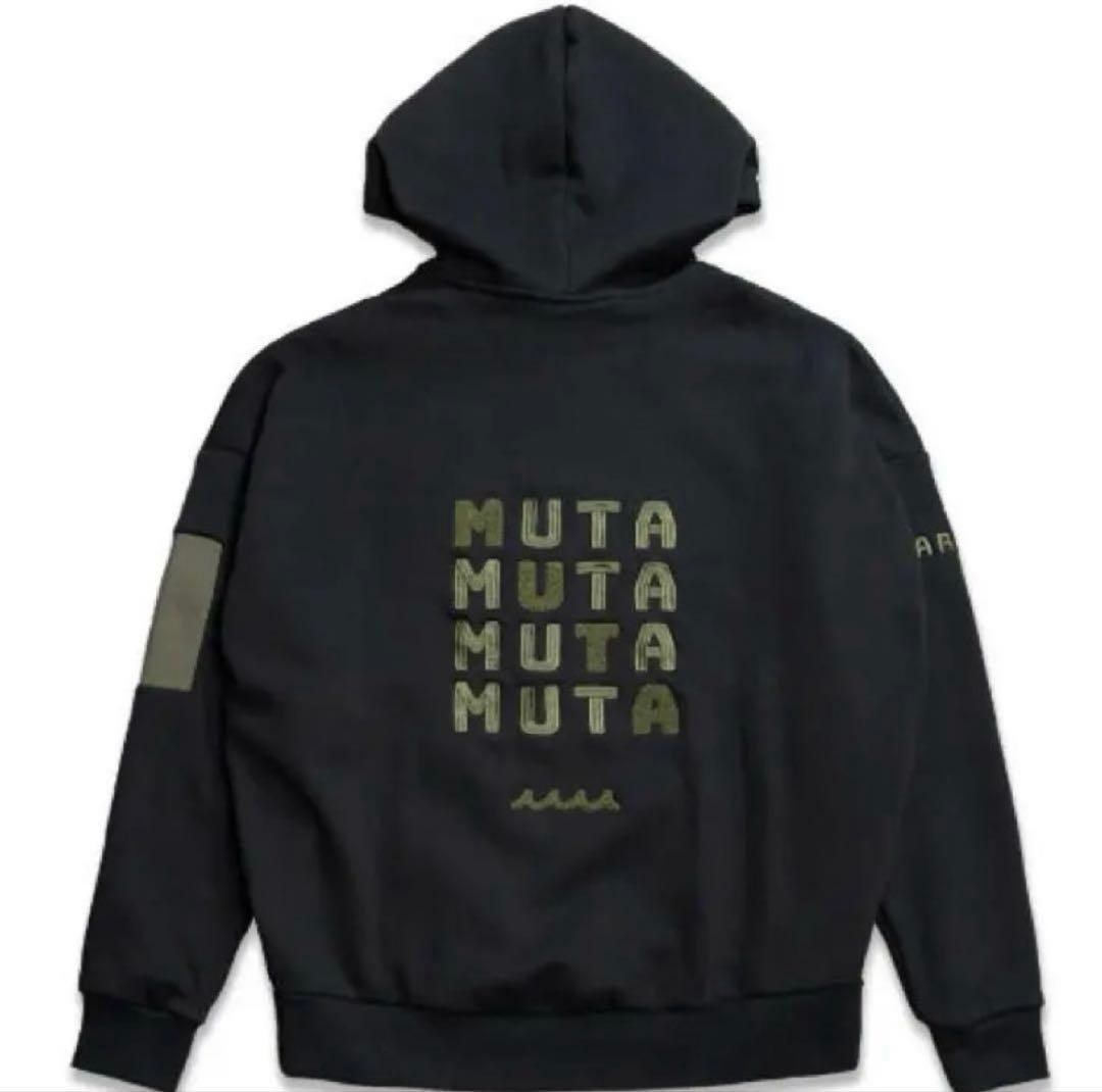 MUTA MARINE ゴルフ　プルオーバーパーカー 黒
