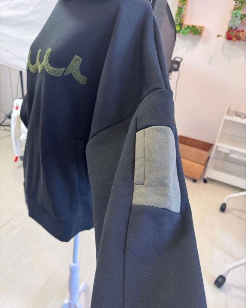 MUTA MARINE ゴルフ　プルオーバーパーカー 黒