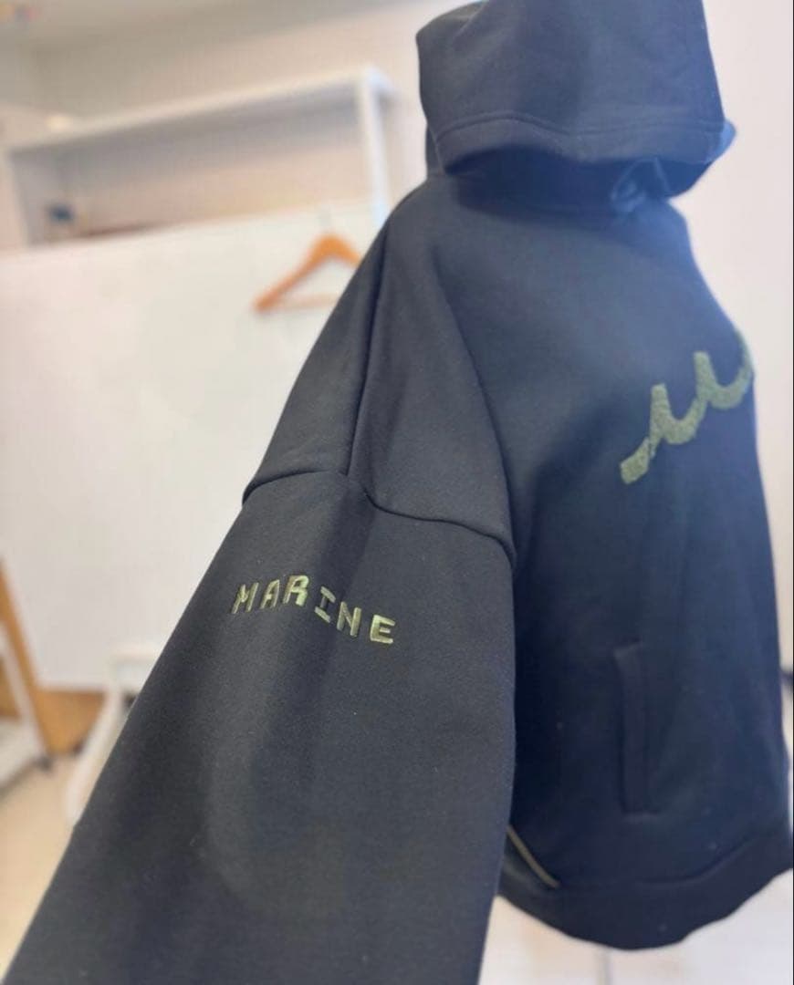 MUTA MARINE ゴルフ　プルオーバーパーカー 黒