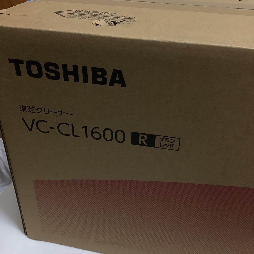 7832①②TOSHIBA VC-CL1600 コードレス掃除機 レッド