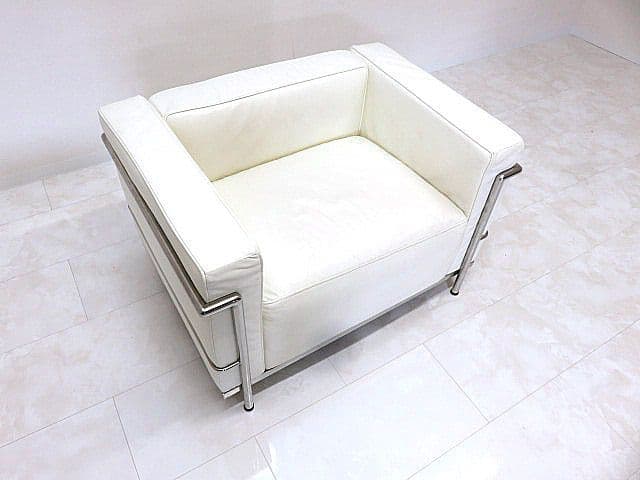 P*a様 リプロダクト品　ル・コルビジェ　「LC3」タイプ　本革張り1人掛けソフ