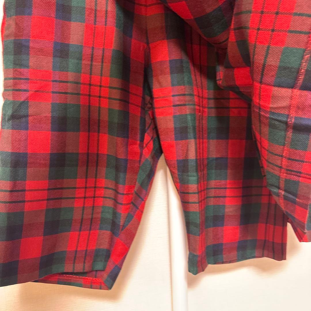 コムデギャルソンオムプリュス タータンチェック柄ショートパンツ スカート