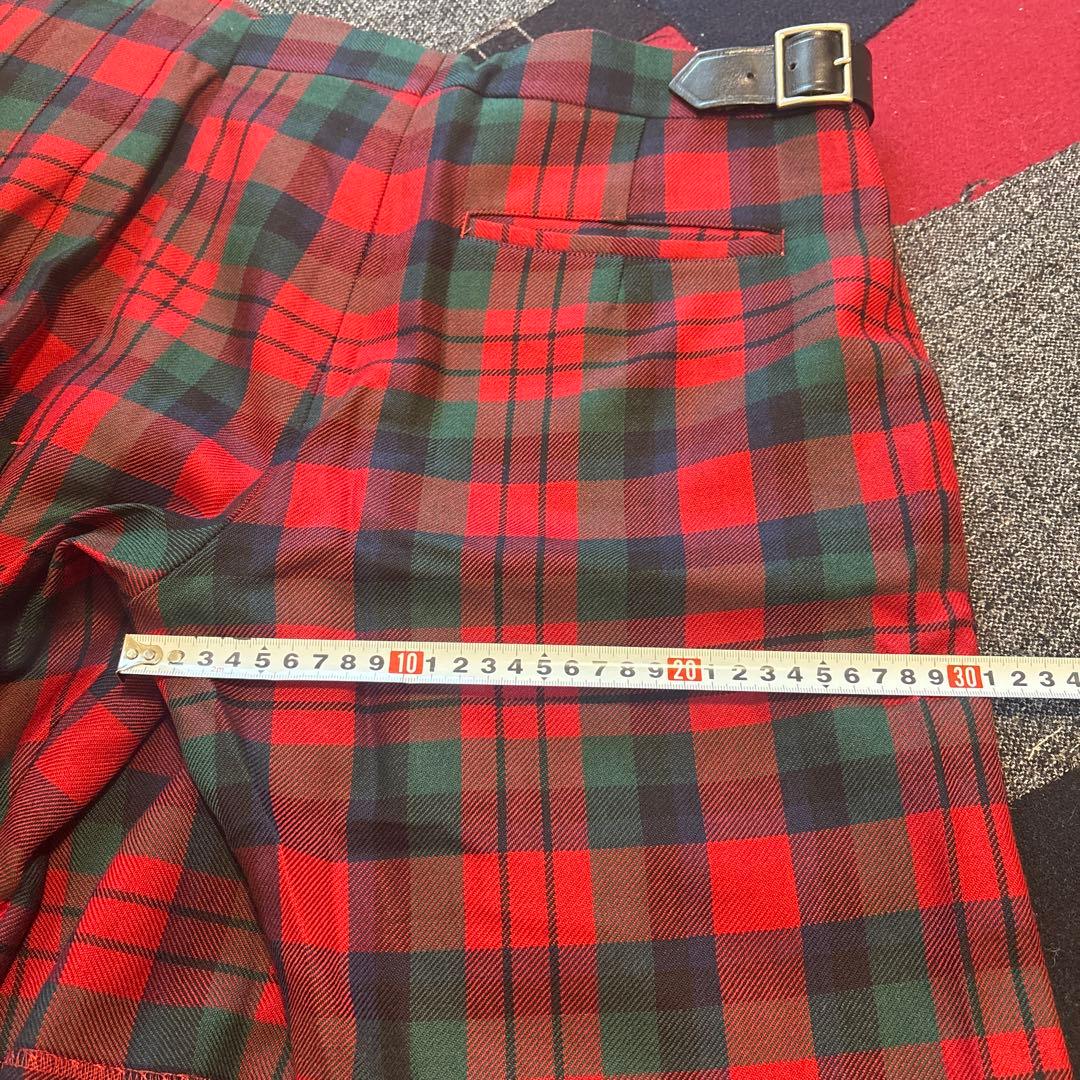 コムデギャルソンオムプリュス タータンチェック柄ショートパンツ スカート