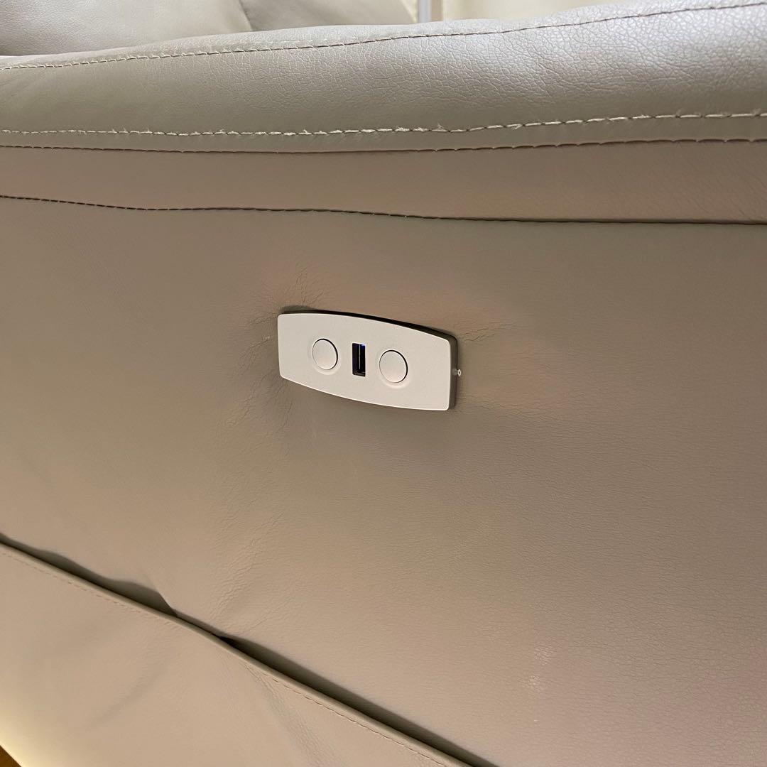 ライトグレー 電動リクライニングソファ 4月末までの出品！