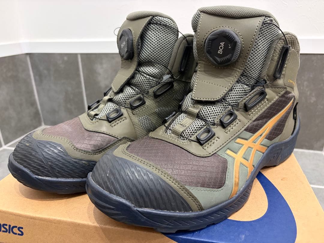 ASICS GORE-TEX BOA安全靴 オリーブ