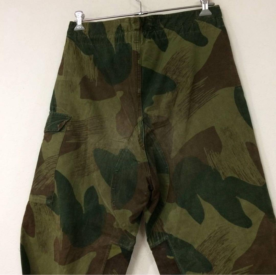 ビンテージ　50s　ミリタリー　ベルギー軍　ブラッシュスクロールカモ　パンツ