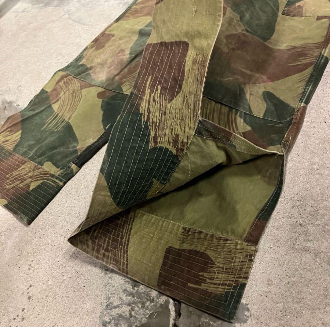 ビンテージ　50s　ミリタリー　ベルギー軍　ブラッシュスクロールカモ　パンツ