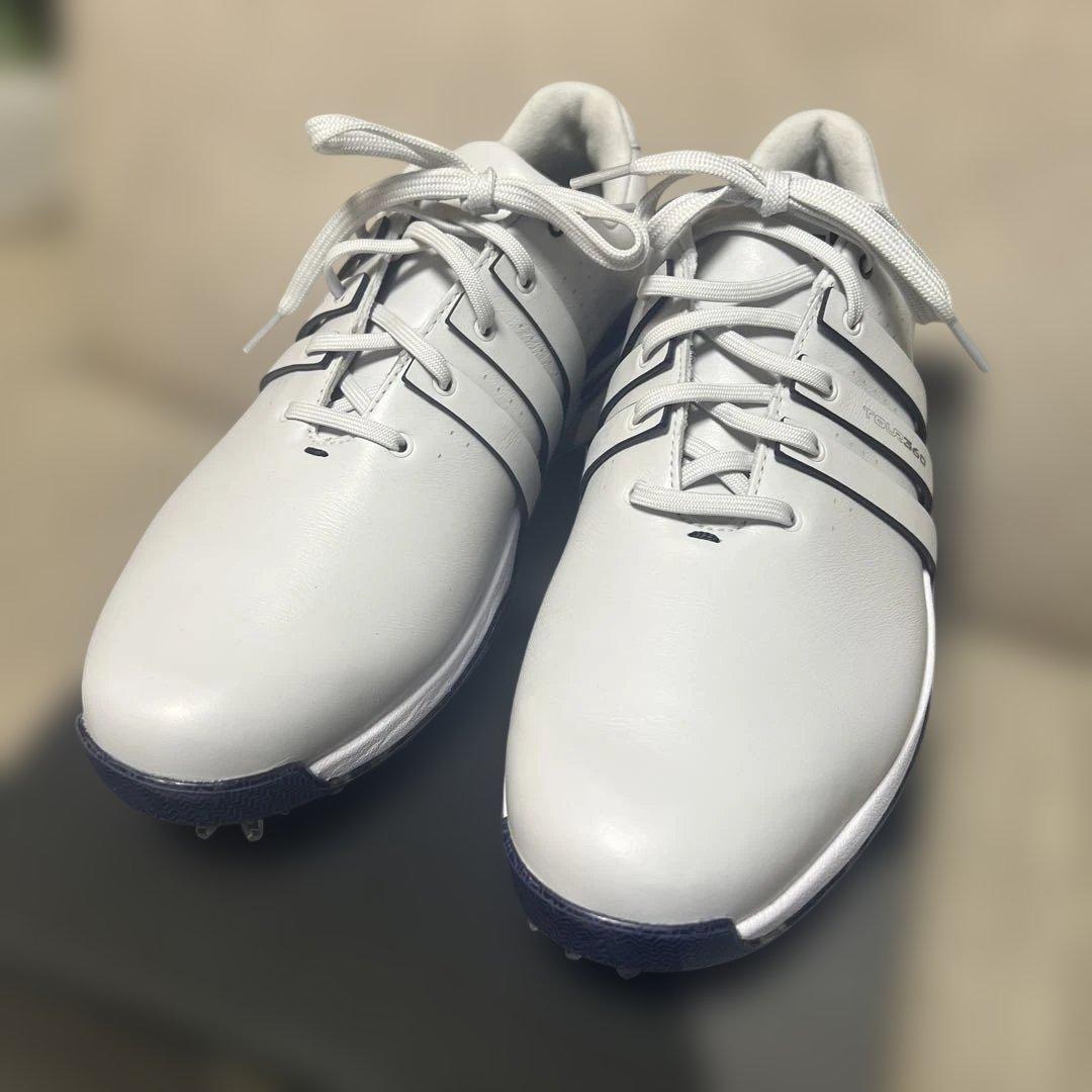 adidas ゴルフシューズ ツアー360 27.0cm ダッシュグレー 紐