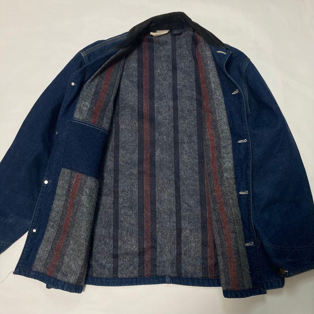 カーハート 80-90s ミシガンチェアコート カバーオール 襟コーデュロイ