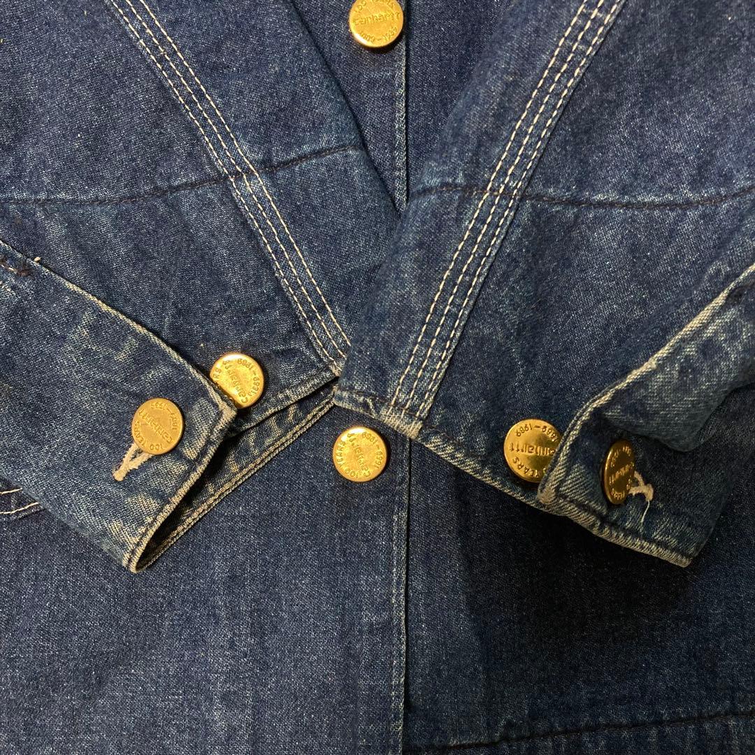 カーハート 80-90s ミシガンチェアコート カバーオール 襟コーデュロイ