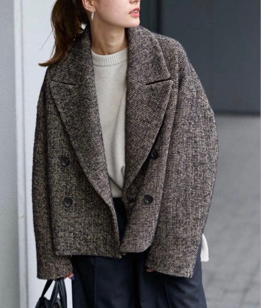 フレームワーク　TWEEDショートコート 36 サイズ