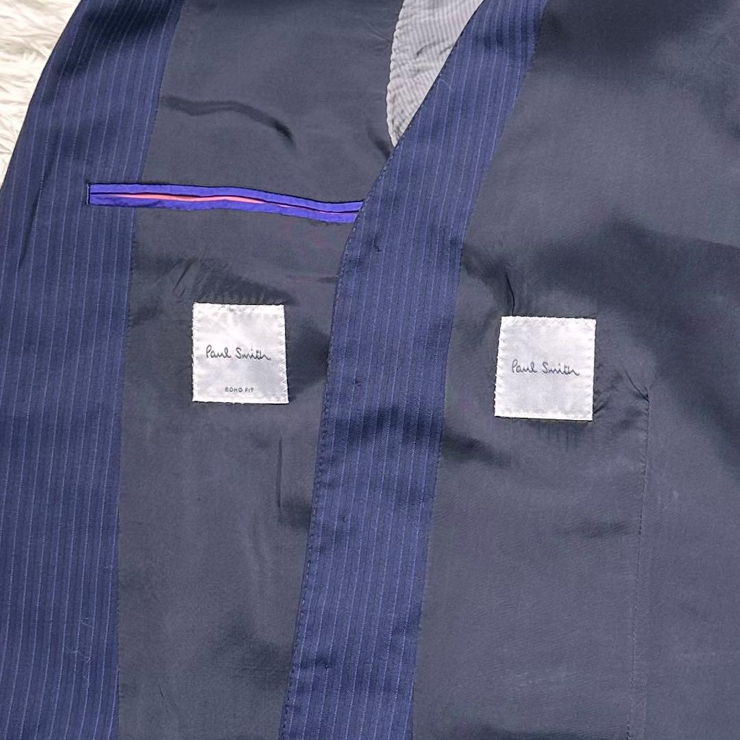 現行 未使用級 ポールスミス 3ピース ネイビー ストライプ M