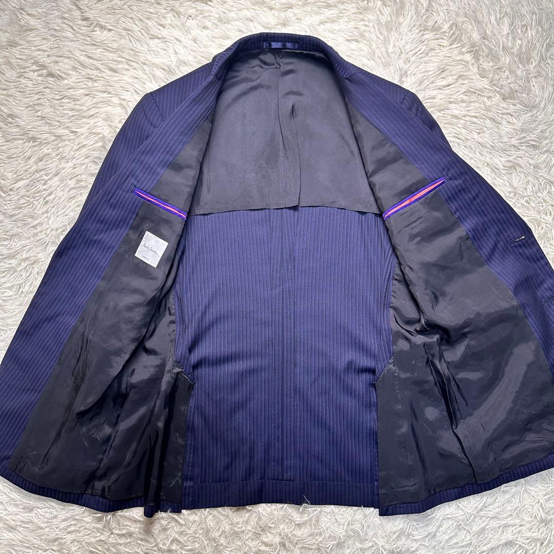 現行 未使用級 ポールスミス 3ピース ネイビー ストライプ M