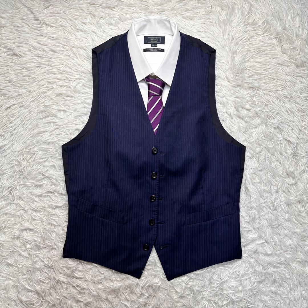 現行 未使用級 ポールスミス 3ピース ネイビー ストライプ M