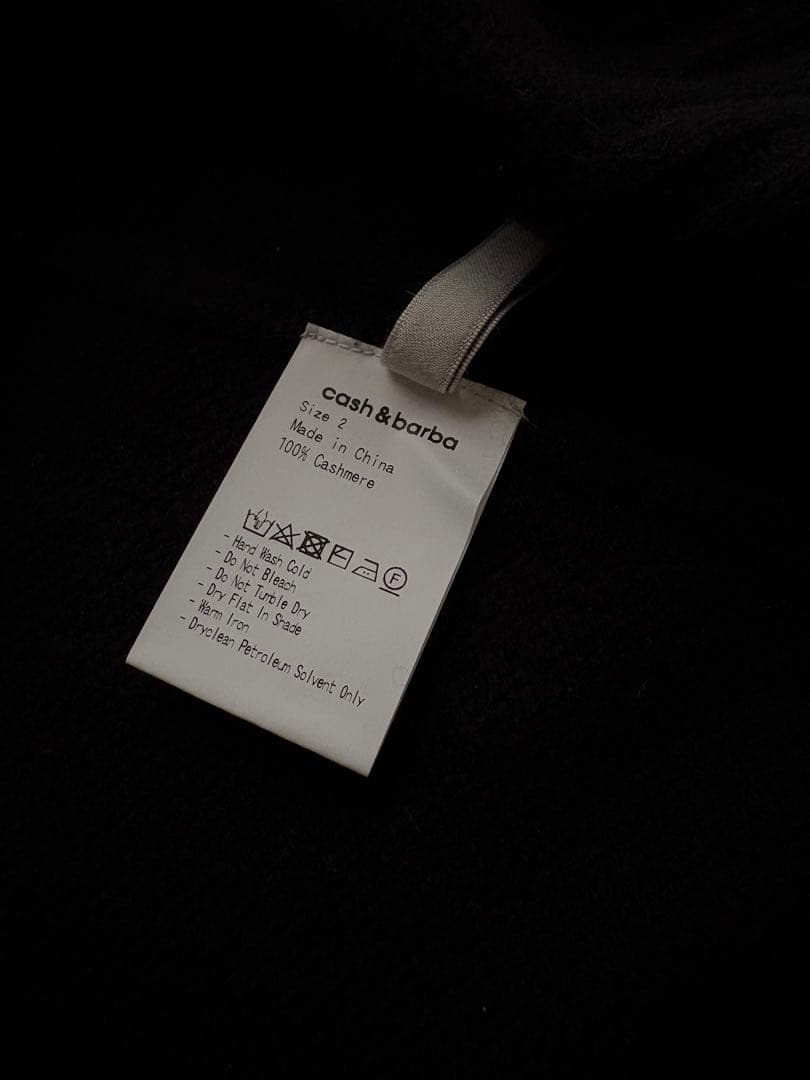cash&barba キャッシュベイビークルーネックニット Black サイズ2