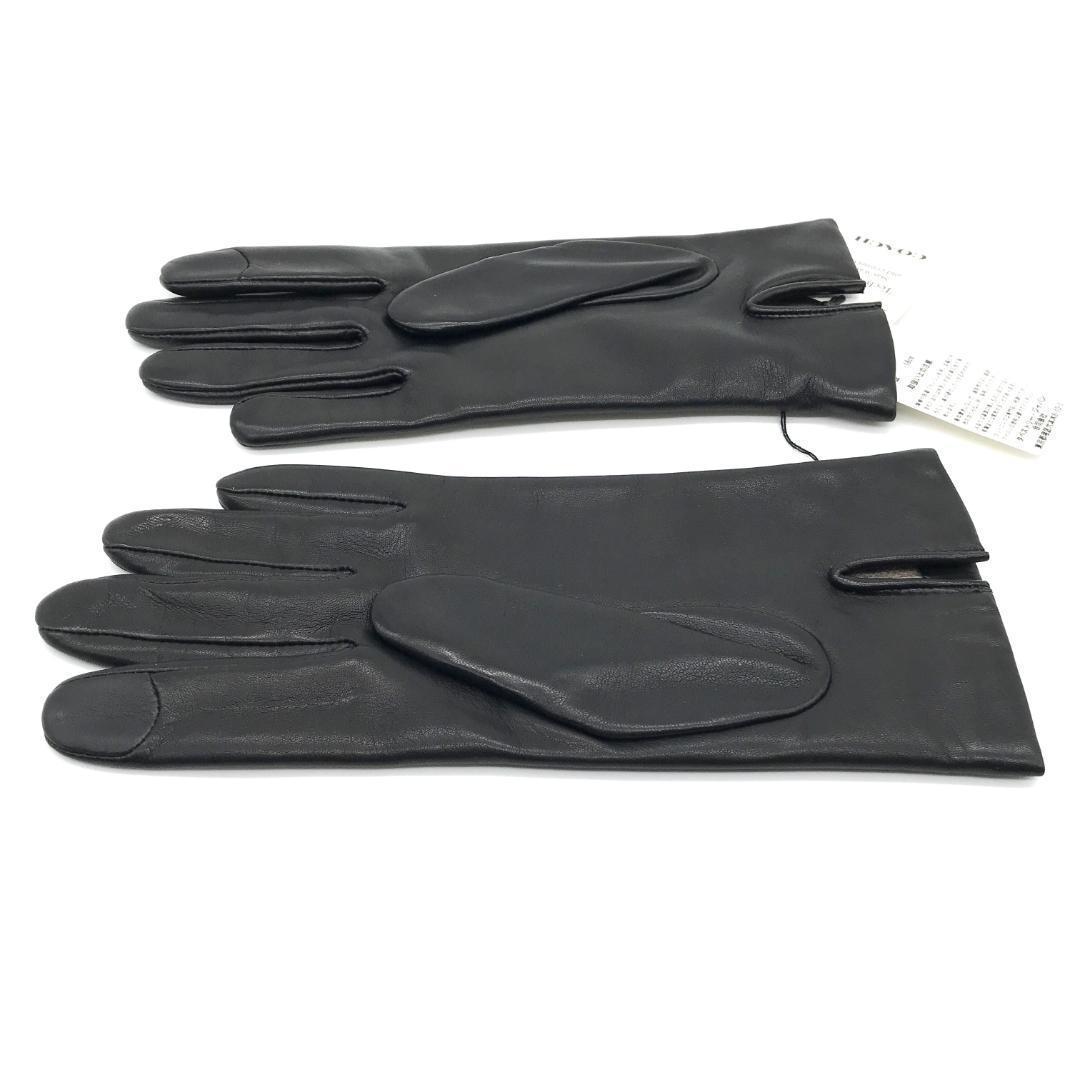 【新品未使用】COACH コーチ テックグローブ 手袋 レザー ウール