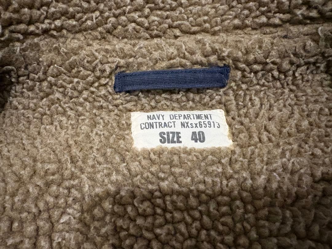 WAIPER.inc N-1デッキジャケット WP03 40 ネイビー