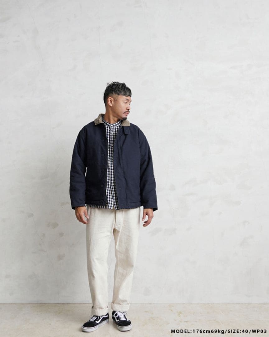 WAIPER.inc N-1デッキジャケット WP03 40 ネイビー