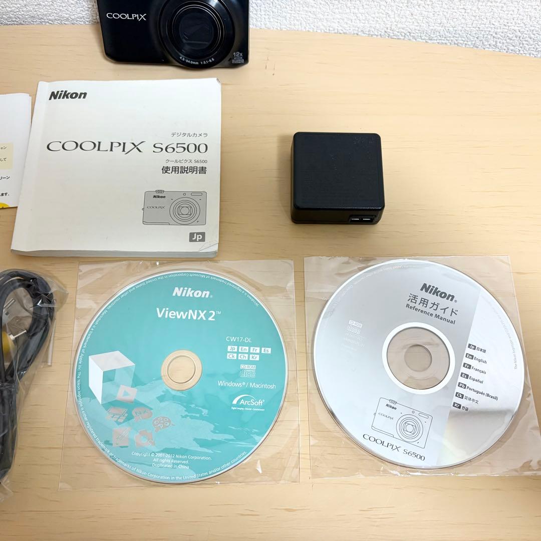 ■Nikon COOLPIX S6500 ブラック コンパクトデジタルカメラ