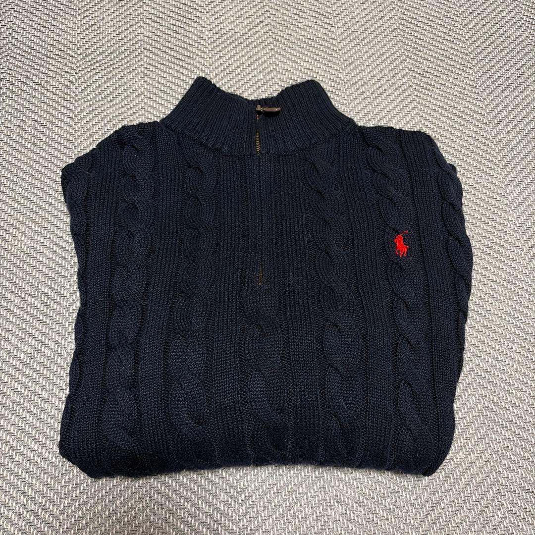 森*か様 Polo Ralph Lauren ネイビー ケーブルニット XL
