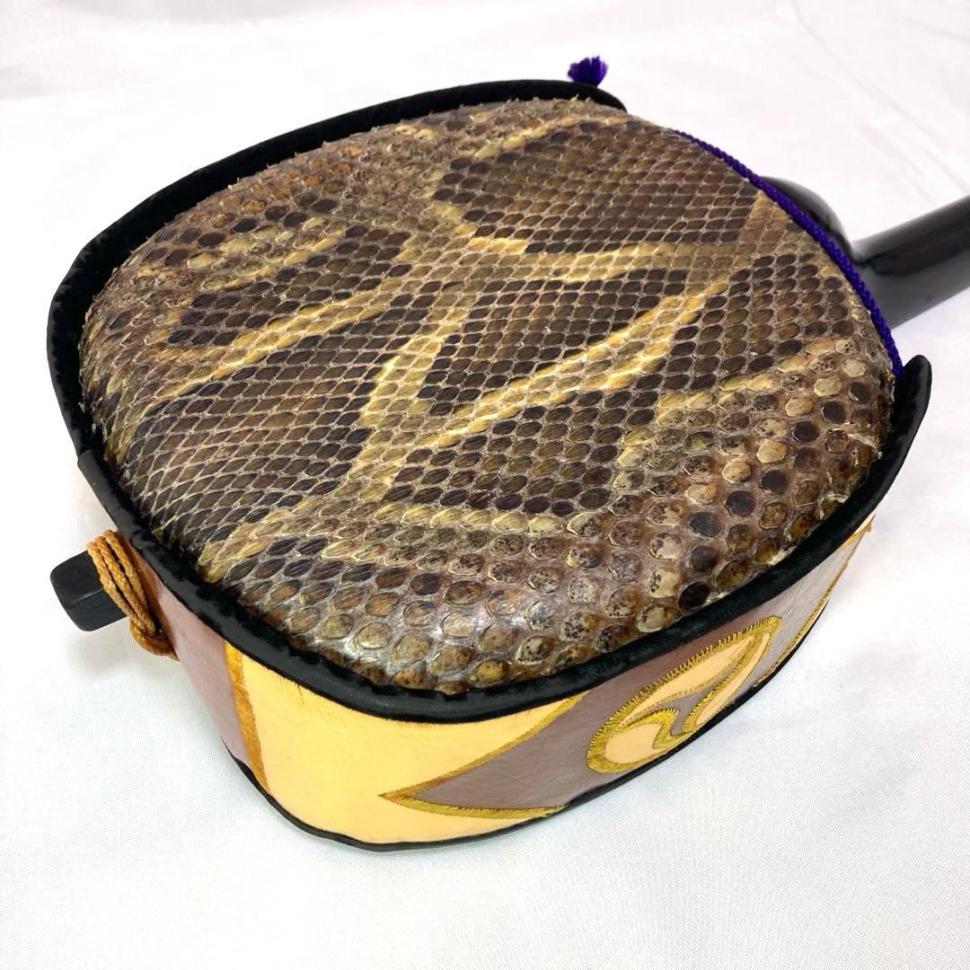 三線 沖縄 本蛇革 蛇革 蛇皮 ハードケース 付属品 和楽器 初心者 中級者