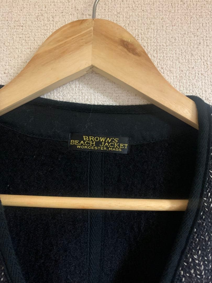 【希少サイズ】ブラウンズビーチジャケット　ベスト　size42 着画あり