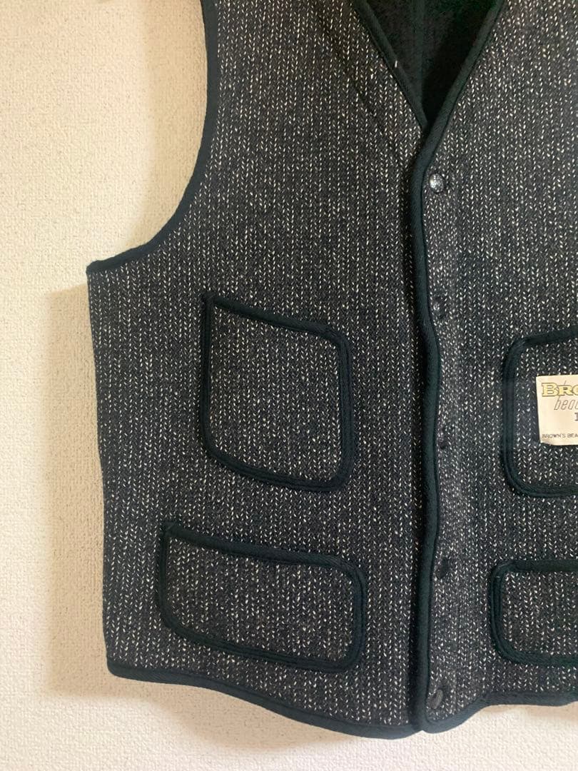 【希少サイズ】ブラウンズビーチジャケット　ベスト　size42 着画あり