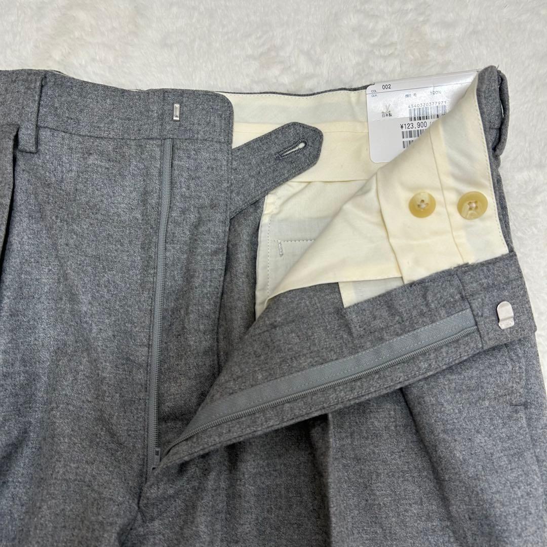 新品タグ付き◆ポロラルフローレン /2タックスラックス 裾未処理 ウール100%