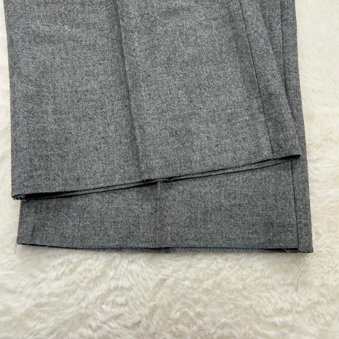 新品タグ付き◆ポロラルフローレン /2タックスラックス 裾未処理 ウール100%