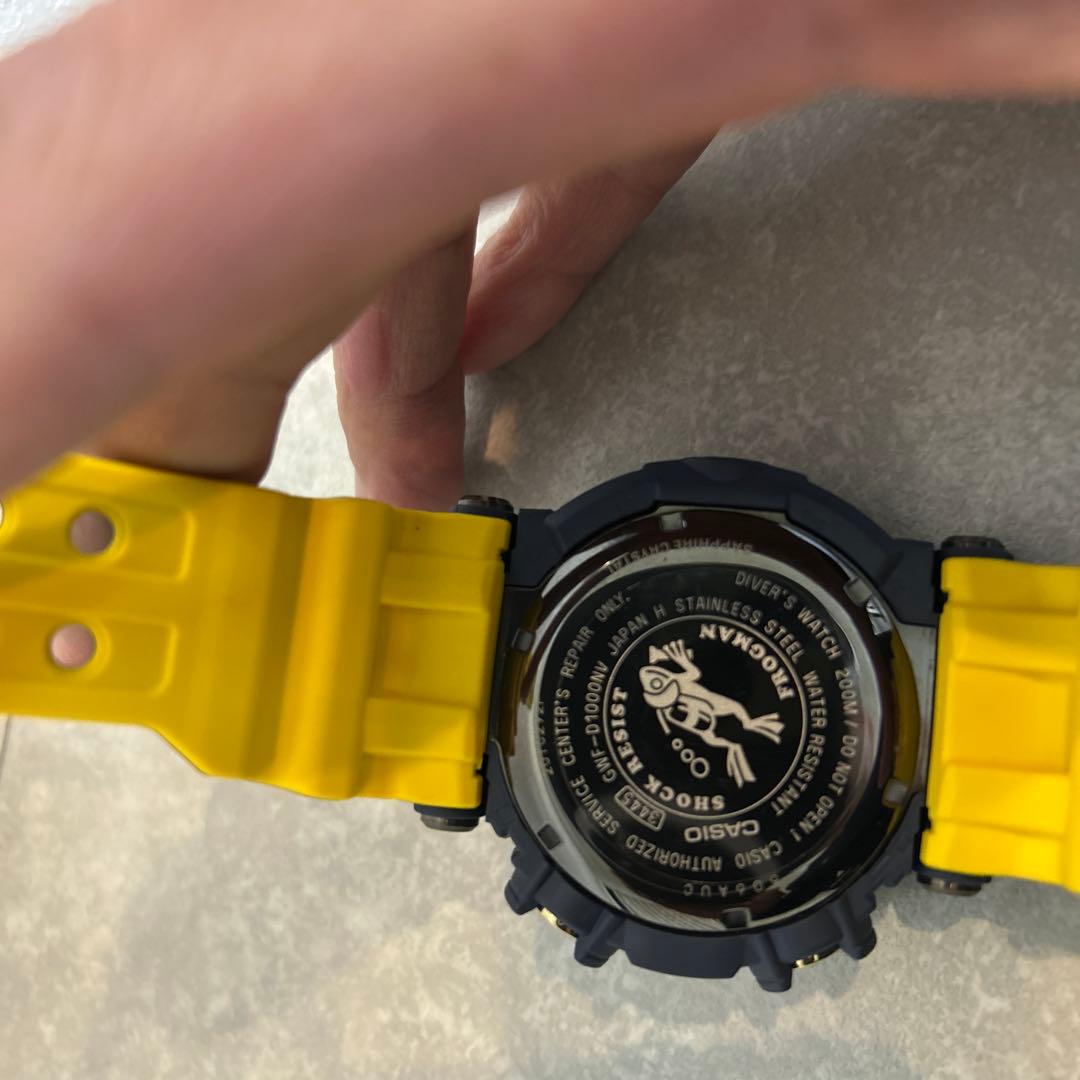 美品　ジーショック GWF-D1000NV-2JF フロッグマン ネイビー