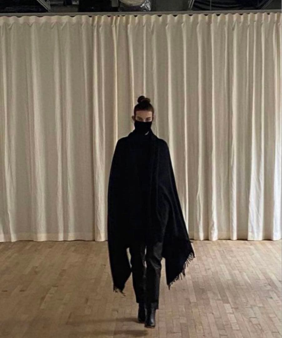 COMOLI 23AW カシミヤストール Navy