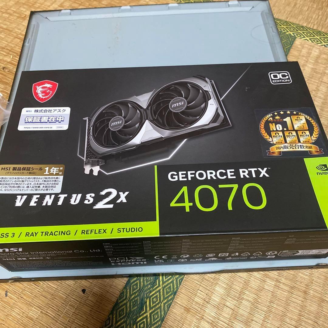グラフィックボード・グラボ・ビデオカード MSI GeForce RTX 4070 VENTUS 2X